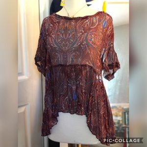 Sheer free people top